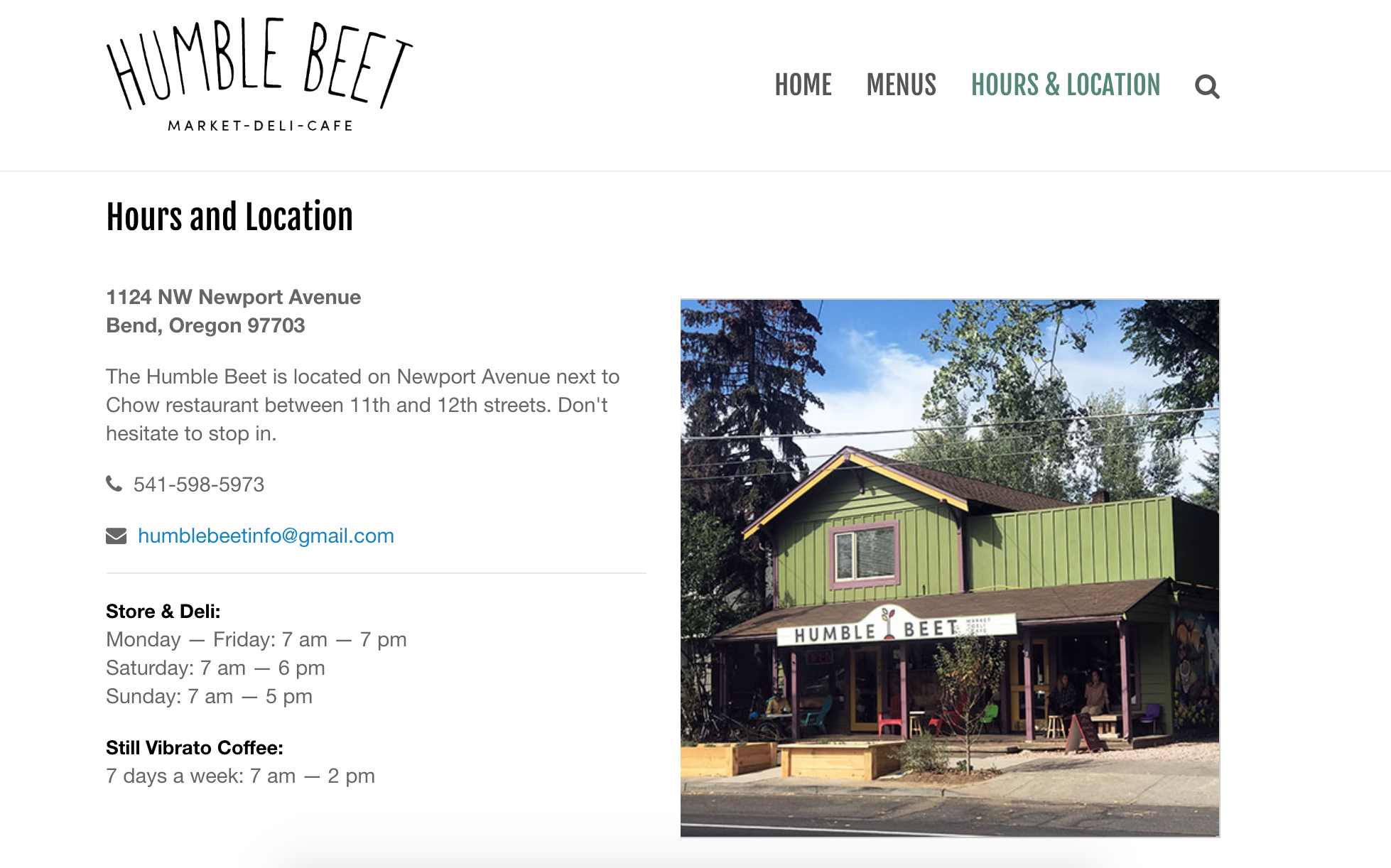Screenshot 2018-10-26 16.05.03 The Humble Beet hours and location